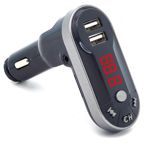 Автомобильный FM-Модулятор (трансмиттер) Broad KCB-909 (Bluetooth 2.0/ MP3/ AUX) (80043) In:12V-24V (авто прикур.); форм: MP3, WMA; FM: 87.0-108.0 Автомобильный FM-Модулятор (трансмиттер) Broad KCB-909 (Bluetooth 2.0/ MP3/ AUX) (80043) In:12V-24V (авто прикур.); форм: MP3, WMA; FM: 87.0-108.0