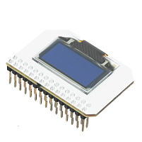 МОДУЛЬ расширения Omega2 OLED Expansion  монохромный дисплей 0.96 дюйма, разрешение:128*64 пикс,7 строк, 21 символ. Без прямого подключения к Omega2, 