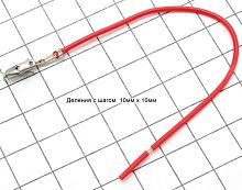 Клемма-Контакт гнездовой DJ623-E3.5 "ЛИРА" с проводом 15см, 1.0-1,5мм2, никелерованая латунь