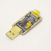 МОДУЛЬ: ПРЕОБРАЗОВАТЕЛЬ USB-TTL(UART) - 6pin (CH340G) Линии:TX;RX;GND;DTR;UCE;R/C; Напряжение на выходе TTL: 3,3V/5V; Поддержка: (ESP8266, Arduino Pro