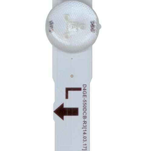Светодиодная планка для подсветки ЖК панелей 40" LUMENS D4GE-550DCB-R3 (14.03.17) под разъем 2pin слева сбоку (475ммх14мм) 5 светодиодов с линзами SAM