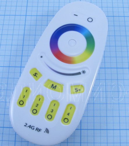 Пульт управления RF сенсорный, для ленты RGBW 2,4G, 4 канальный, может управлять 4-мя контроллерами 9 прогр Пульт управления RF сенсорный, для ленты RGBW 2,4G, 4 канальный, может управлять 4-мя контроллерами 9 прогр