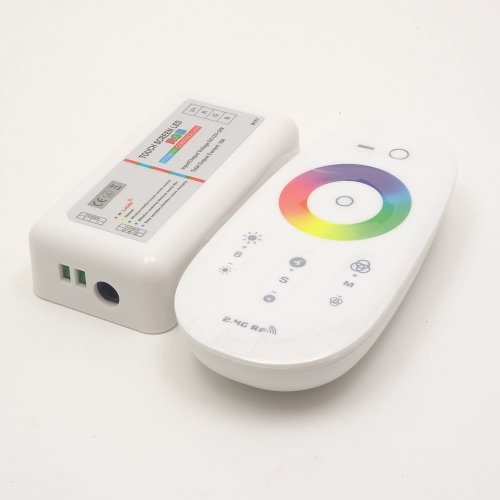 Контроллер RGB с RF-пультом: 18A, (сенсорный 2,4GHz), DC12-24V, 288-576W, 4PIN; ВСЕ РАБОТАЮТ НА ОДНОЙ ЧАСТОТЕ !!!!, фото 2