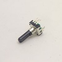 Энкодер  5pin 13х12х5 (L=20мм) пласт.ручка, п/круг с кнопкой Шаттл а/м
