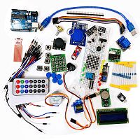 КОНСТРУКТОР ЭЛЕКТРОННЫЙ Arduino Learning Kit на м/контр.ATmega328P(DIP) ( обучающий набор разработчика RFID)  (Комплект: модуль ArduinoUNO R3; плата б