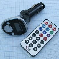 Автомобильный FM-Модулятор (трансмиттер) KD-211 In:12V (авто прикур.); форм: MP3, WMA; FM: 87.0-108.0 МГц; 206 кан.в FM-диапаз;слоты: USB/ S