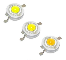 СВЕТОДИОД    3W   БЕЛЫЙ  <эмиттер> (6000-6500K), 220Lm, 120*,  700mA, 3,4-3,8V, 45MIL, 