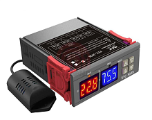 ТЕРМОРЕЛЕ - ГИГРОСТАТ цифровой встраиваемый STC-3028 (-20 °C ~ + 80 °C) / Влажность;0% RH ~ 100% RH  Напряжение питания: 110-220VAC ± 10% V перем