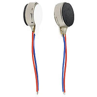 ДВИГАТЕЛЬ ЭЛЕКТРИЧЕСКИЙ вибромотор 3.0V 1027 BVM1027-FP5-U плоский 13500±3500 об/мин , 0.085A  (корпус-Ø10 мм x 2.7 мм)  для Arduino проектов 