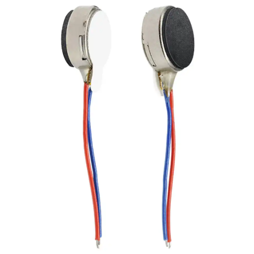 ДВИГАТЕЛЬ ЭЛЕКТРИЧЕСКИЙ вибромотор 3.0V 1027 BVM1027-FP5-U плоский 13500±3500 об/мин , 0.085A  (корпус-Ø10 мм x 2.7 мм)  для Arduino проектов 