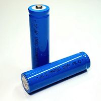 АККУМУЛЯТОР   18650 3,7V  1200mAh  (18х65м); Высокий плюс; без платы защиты; INR18650  Li-Ion;  для фонарей; реальная емкость: 1270mAh (измерено на L