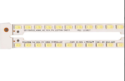 Светодиодная планка для подсветки 32" 3V (44LED) (2x44LED) 2011SVS32 (комплект 2 планки по 348мм, 44 светодиода) фото 4