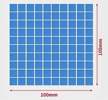 Теплопроводящая подложка (Термопрокладка) 100 x100 x3мм, (режется 10х10мм=100шт.) двухстороняя с клеевым слоем теплопровод.-1,2 Вт ~ 2,0W/mk;