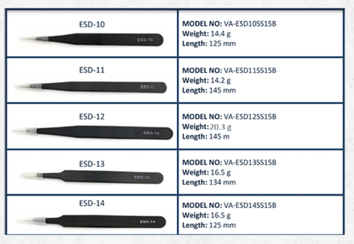 ПИНЦЕТ 143мм "ESD-11"  фото 5