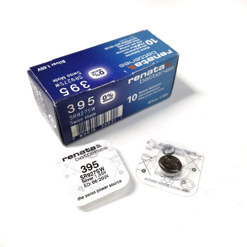 БАТАРЕЙКА 395 SR927SW <RENATA> 1,55V 55mA ZnAg20 (серебряно-цинковая), (BL-1) 