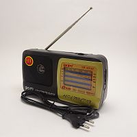 Радиоприемник  аналоговый KIPO KB-408AC; Диапаз.частот: FM: 64-108MHz/TV: 2-5CH/AM: 530-1600KHz/SW1: 5,8-7,5MHz/SW2: 8,8-12,3MHz; вых.мощн: 200mW; пит