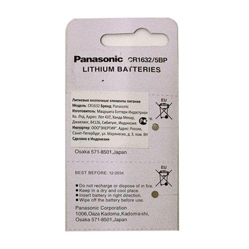 БАТАРЕЙКА ЛИТИЕВАЯ 1632 ( CR1632 )  3v 125mA  Lithium (Li-MnO2)  <Дисковая> (16х3,2мм)  ( PANASONIC),   Индонезия фото 3