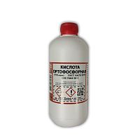 КИСЛОТА ОРТОФОСФОРНАЯ  500мл, 0,75кг ( -165...350°C )  75%-ная; Флюс для пайки черных металлов, меди и медных сплавов ( Solins )