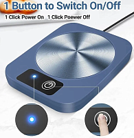 Электрический подогреватель для кружки WJ-NB03 DC5V-USB, 50Hz, 10W, кабель 1м, цвет:голубой