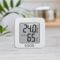 ТЕРМОМЕТР/ГИГРОМЕТР ЦИФР. EQOS  Диапаз.t: .-50..+70°C; отн.влажн.в помещ: 10%..99%RH;  без выносного датчика 