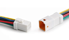 Разъем герметичный 8-ми контактный (8 PIN) (IP67) КОМПЛЕКТ (штыревая+гнездовая часть) ЦЕНА ЗА КОМПЛЕКТ