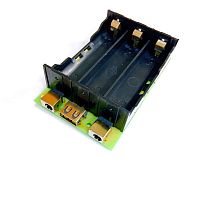 МОДУЛЬ автономного питания QBAT PB3S-1865 12V, до10A; с дополн. DC-DC преобраз.-5V и возможностью установки еще одного DC-DC преобразователя на USB/5V