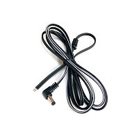 ШТЕКЕР БП 5.5Х2.1Х12 MM (угловой) с проводами 1.0-1.8м бел/черн (шнур питания 20/0.10) PREMIER