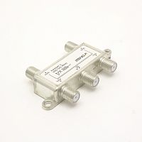 Разветвитель 4-WAY SPLITTER 1 Х 4   5-2300MHz сплиттер cпутниковый с проходом питания (AL1-04/DVS-S104)  