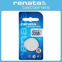 БАТАРЕЙКА ЛИТИЕВАЯ 2450 (CR2450/R24) 3V 620mA Lithium (Li-Mn)  RENATA <Дисковая> (24х5,0мм) Применение: Часы, фото оборудование, калькуляторы, компьют