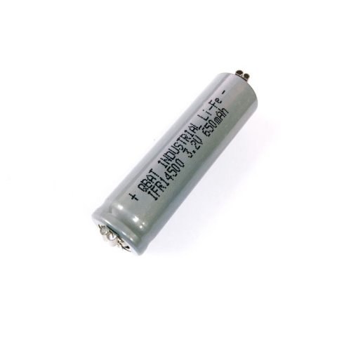 АККУМУЛЯТОР 14500 3,2v 600mAh LiFePO4 14500 для  Moser 1584-7100 Li+Pro Mini (LiFePO4 QBAT IFR14500 3.2V 600mAh)	(машинки для стрижки)