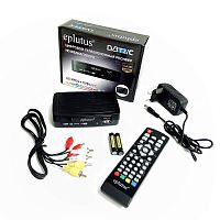 Цифровая ТВ приставка Eplutus DVB-128T (ресивер ) (DVB-T2 ) Процессор:GX6701/ Внеш.Б.П. 12V/1A; P=12W; USB2.0; Корпус: пластик