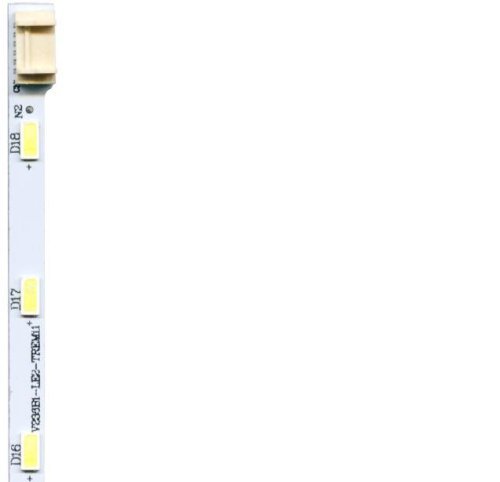 Светодиодная планка для подсветки ЖК панелей 24" 3V (18 светодиодов) V236B1-LE2-TREM1 (307мм, 18 светодиодов) разъём подключ-6PIN гн