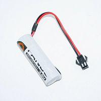 Батарейка ЛИТИЕВАЯ 14505 3.6v 2600mAh С проводами и разъемом SM plug ( ER14505 ) Разм: R06 ( AA );  Для устр-в с непрерывн.потр.тока до 50mA, срок хра
