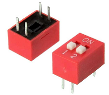 Переключатель DS-02, Количество групп: 1, DIP (SWD1-2)