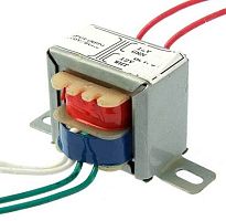Трансформатор 220V 6V х 2 / 2 х1000mA (6VX2) 50Hz (51х43х42мм) с проводами; китай (крепление 62мм) (RDX)