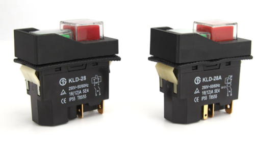 Пусковая кнопка для бетономешалки, 5pin, AC 220/250V 16A, IP55 (YH02-A, DKLD DZ-6 (KLD-28A) ) фото 6