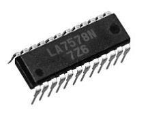 Микросхема LA7578N TV, VC, PLL-Video-ZF, Ton-ZF DIP24