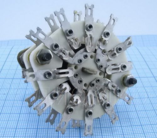 Галетный переключатель на корпус, открытый, 12pin, групп: 2, направлений: 8, 2 полож., активный ток нагр: 0.5A (до 350V), индуктивный ток нагр: 3A (до фото 2 Галетный переключатель на корпус, открытый, 12pin, групп: 2, направлений: 8, 2 полож., активный ток нагр: 0.5A (до 350V), индуктивный ток нагр: 3A (до фото 2