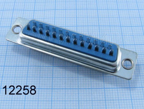 DB-25F ( гнездо25pin ) (РП15-25Г)на кабель    LPT-порт  (D-SUB)