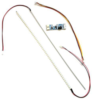 Комплект подсветки универсальный LCD и LED ТВ и мониторов 15-17" 9-30V (длина лент 320мм) в комплекте 2 светодиодных ленты (smd 48шт) и плата управлен