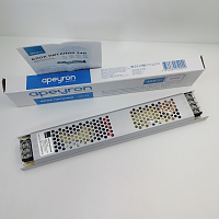 Блок питания для св/д техники, 24V, 12.5A, 300W, разъем под болт, Strait (узкий), 308x53x22мм, IP20, вх: AC 110-240V, вх. разъем: разъем под болт, мет