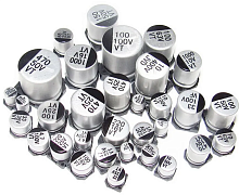 Конденсатор электролитический SMD   220 mkF  35 v (Серия:UT/VT) -55..+105C 20% (Корпус F 8*10.5 мм) "Cotronic"     