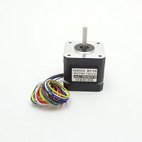 Мотор шаговый Nema 17 (OK42STH38-1206A) четырехфазный, униполярный, 6ти проводной. Ток фазы: 1.2А.