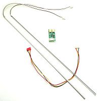 Комплект подсветки универсальный LCD и LED ТВ и мониторов 15-17" (длина лент 353мм) в комплекте 2 светодиодных ленты (smd) и плата управления/коммутац