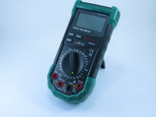 Мультиметр MS-8261 Mastech ( Самовосст.предохр.гнезда mA, ) ( Выбор пред: Ручной ) Udc=0.01mv-1000v; Uac=0.1mv-750v; Idc/ac=1mkA-10A; R=0,1Om-200MOm; Мультиметр MS-8261 Mastech ( Самовосст.предохр.гнезда mA, ) ( Выбор пред: Ручной ) Udc=0.01mv-1000v; Uac=0.1mv-750v; Idc/ac=1mkA-10A; R=0,1Om-200MOm;