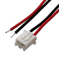 Разъем CHU-2 (H-02) 2pin розетка на кабель с контактами 2.54мм (ответная часть C3-02M вилка) 94644