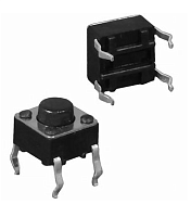 Микрокнопка квадратная тактовая, 4pin, 4,5x4,5x3,8мм, L=1мм (IT-1109, KAN4511-0381B)