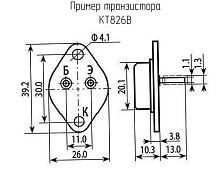 Транзистор биполярный КТ826В (2Т826В) 700V , 1A , 15W TO3-2
