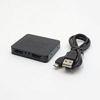 Разветвитель HDMI ver.1.4 1Вход (HDMI) - 2Выхода (HDMI) Активный Разрешение HDMI: до 3840×216 0P/30 Гц); Поддержка цветопередачи вид