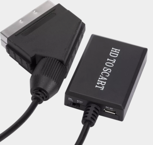 КОНВЕРТЕР HDMI-гнездо в SCART-штекер 1080P HDMI-совместимый для SCART Видео Аудио (питание 5V-microUSB)  "LccKaa" фото 2